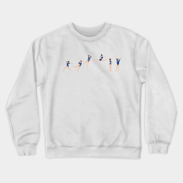 Split leap Larisa Crewneck Sweatshirt by Flipflytumble